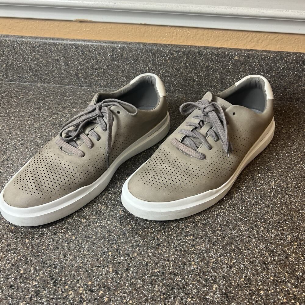 Cole Haan GrandSeries Mens 11.5 M Shoes Sneaker Beige Leather Casual Comfort Low - Picture 3 of 12